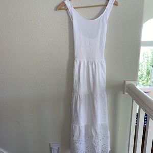 J Crew never worn white cross back sundress.